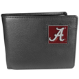 Alabama Crimson Tide Leather Bi-fold Wallet Packaged in Gift Box